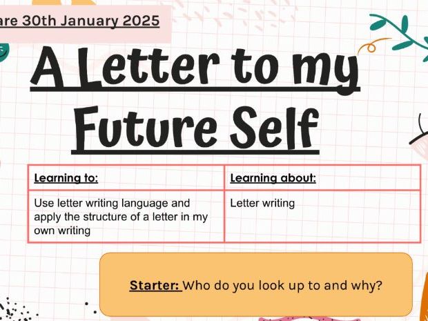 A letter to my future self