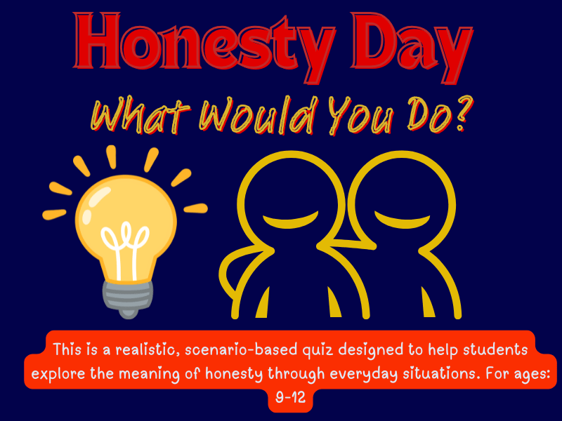 April 30 - Honesty Quiz: What Would You Do?