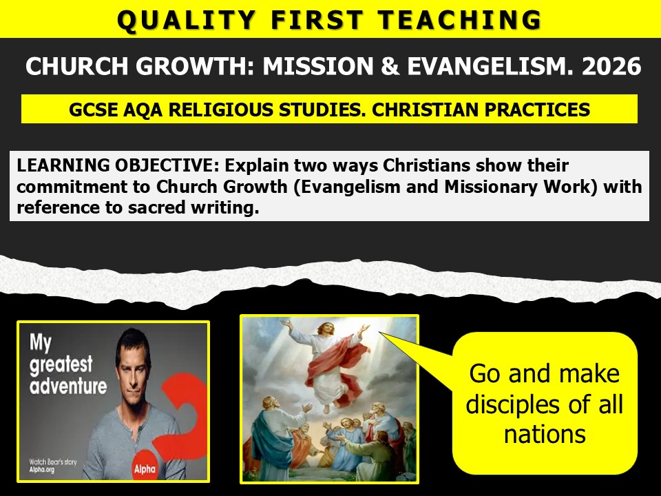 CHURCH GROWTH: MISSION & EVANGELISM. AQA. 2026