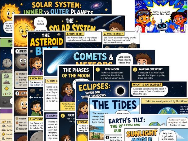 Earth and Space Anchor Chart Pack