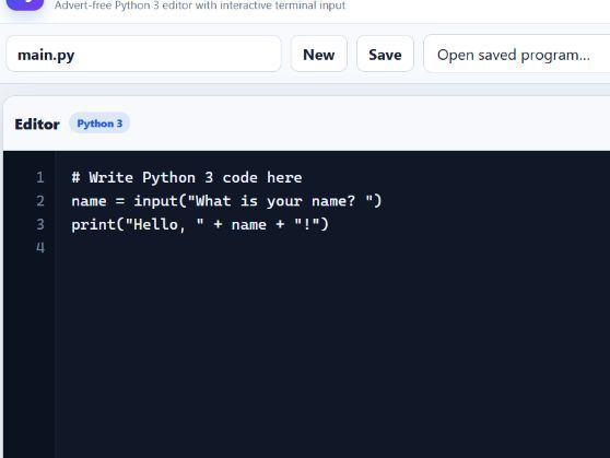 Clean Python Editor – Browser-Based Python 3 Editor with Interactive Input and Auto-Indent