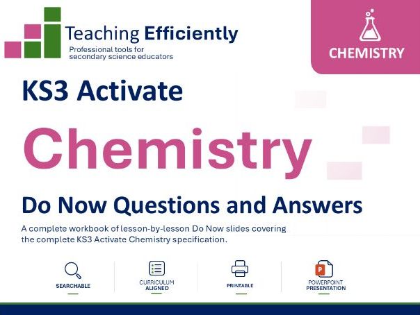 KS3 Activate Chemistry Do Now Questions and Answers