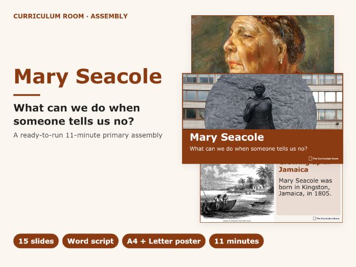 Mary Seacole Assembly: What Can We Do When Someone Tells Us No? Slides + Script