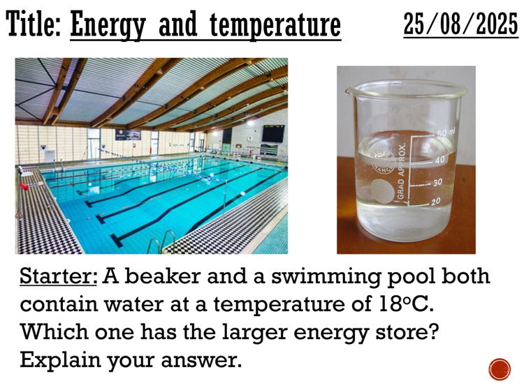 Energy and temperature - complete lesson (KS3)