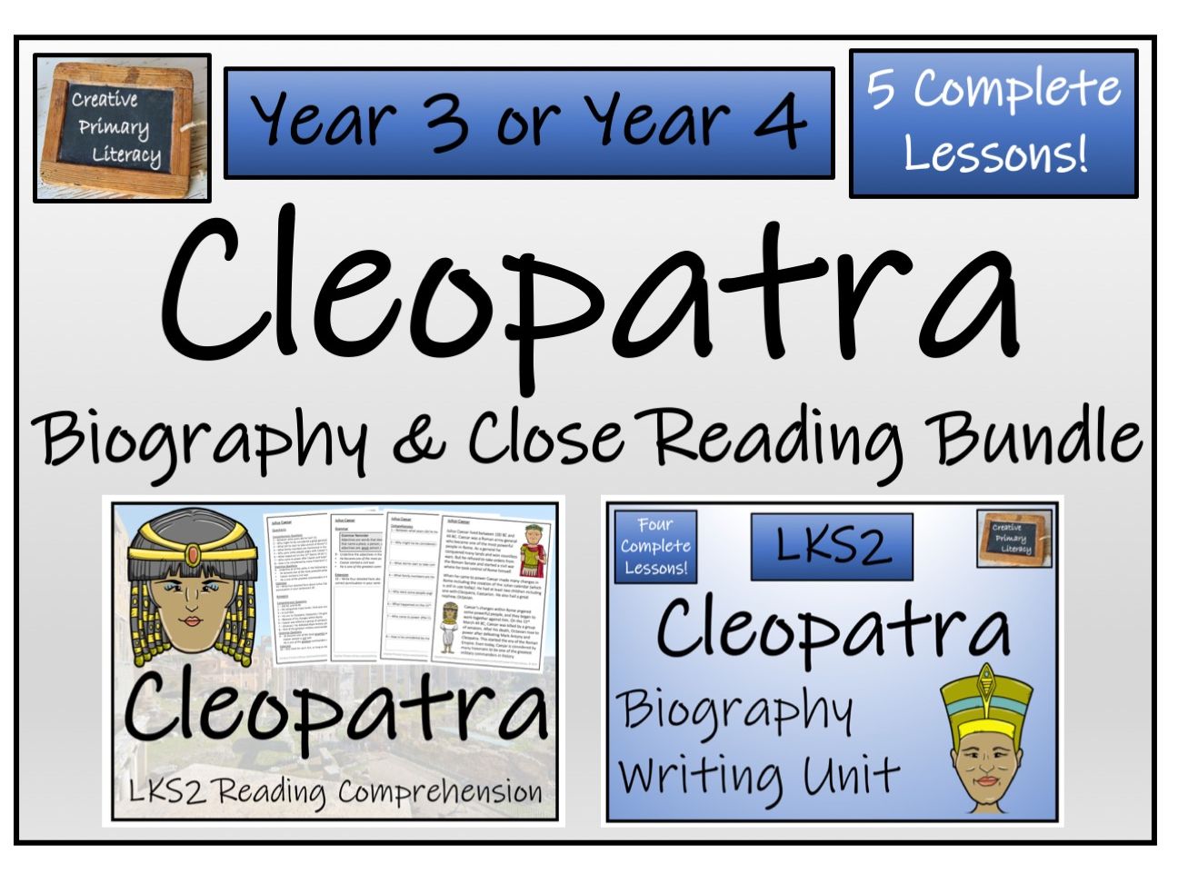 LKS2 History - Julius Caesar Reading Comprehension & Biography Bundle ...