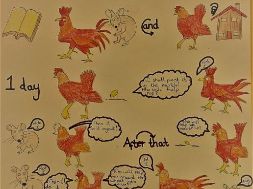 Little Red Hen story map!