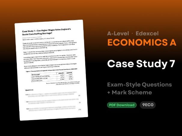 A-Level Economics Edexcel A: Case Study 7