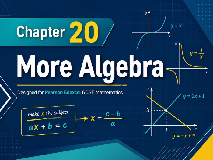 20 - More Algebra Teacher Pack - FOUNDATION Maths GCSE Pearson Edexcel