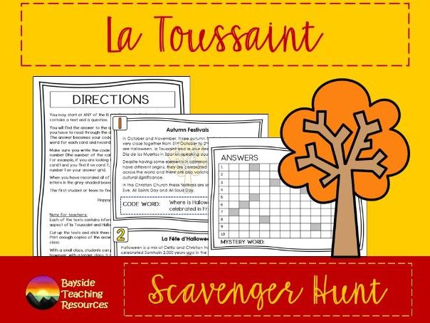 La Toussaint scavenger hunt