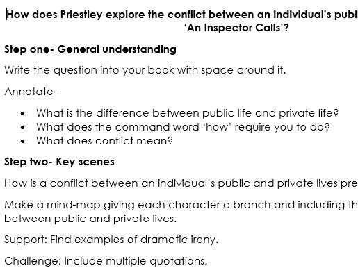 'An Inspector Calls' Revision Worksheets