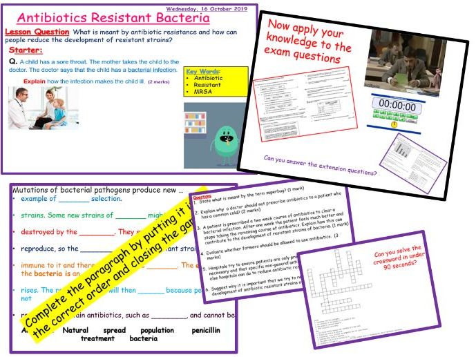 Antibiotic resistant bacteria AQA