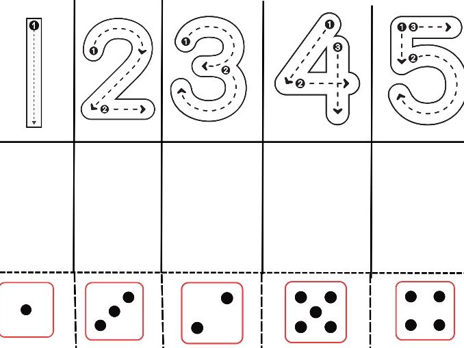 EYFS Maths Matching Numeral and Quantity to 5 Worksheet | Cut and Stick