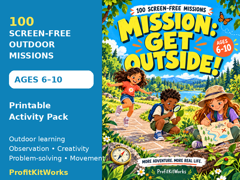 100 Screen-Free Outdoor Missions for Kids