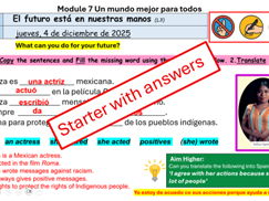 AQA 2026 SPANISH M7 U5 L3 El futuro está en nuestras manos