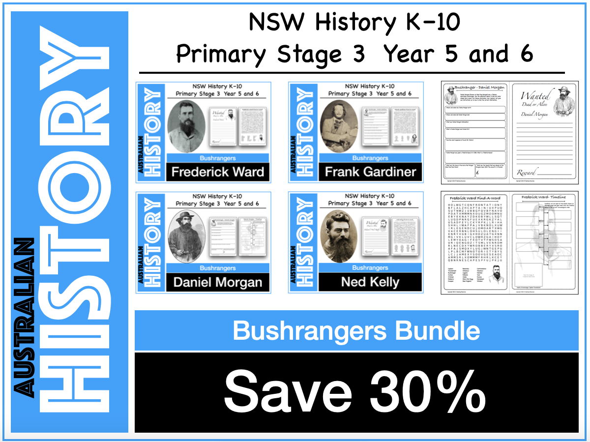 Australian Bushrangers Bundle Save 30%