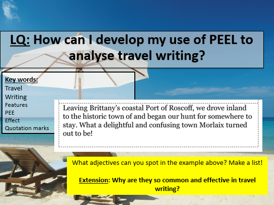 features of travel writing ks2