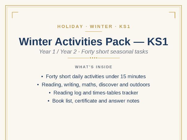 Winter Activity Pack KS2
