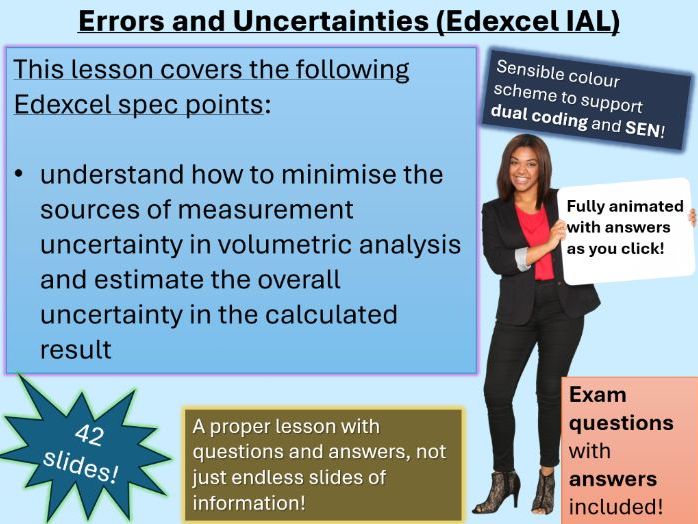 Errors and Uncertainties | Full Lesson (click for video preview)