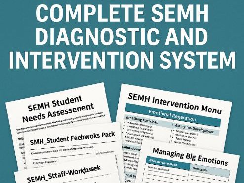 SEMH Assessment & Intervention Mega Pack