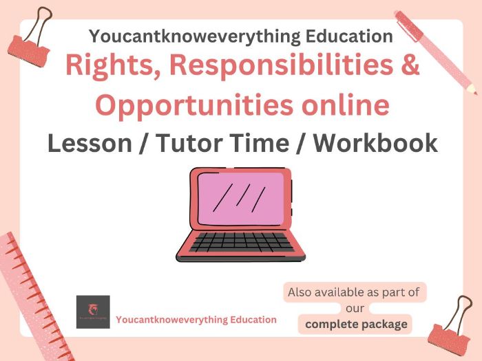 Rights, Responsibilities & Opportunities Online Workbook