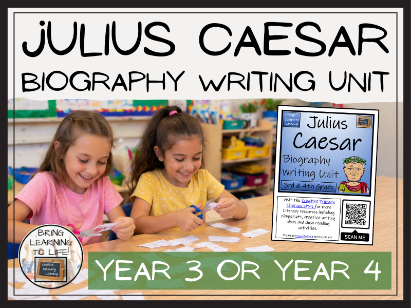 Julius Caesar Biography Writing Unit | Year 3 or Year 4