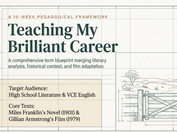 My Brilliant Career Novel Study Unit | Senior English Literary Analysis