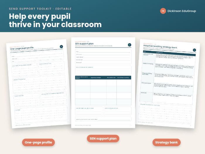Editable SEND Support Toolkit for Staff