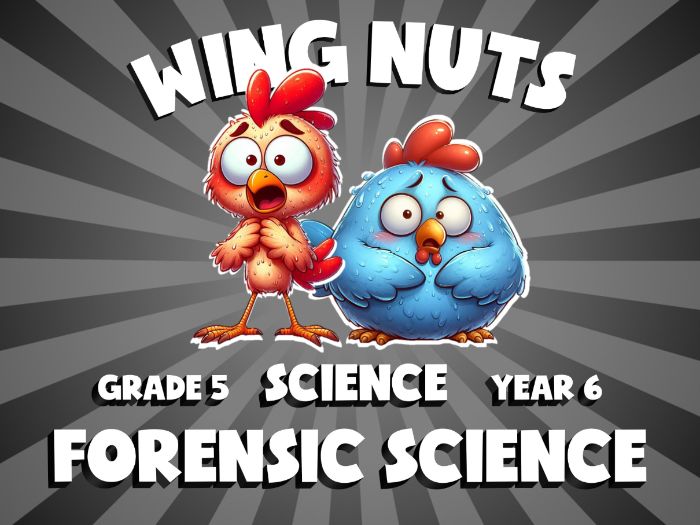 Forensic Science WING NUTS Science Game | No-Prep Year 6 Review Activity