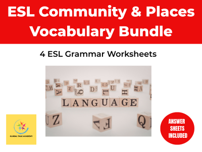 ESL Community & Places Vocabulary Bundle