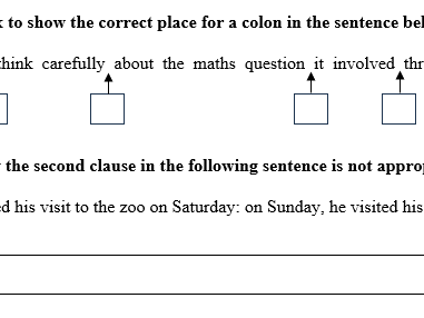 Colons to separate independent clauses where the second explains the first - fluency and reasoning