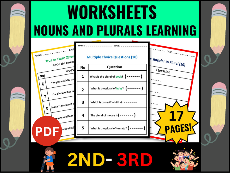 Nouns And Plurals Made Simple Worksheet