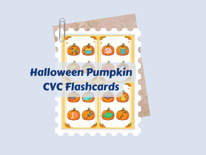 Halloween Pumpkin CVC Flashcards