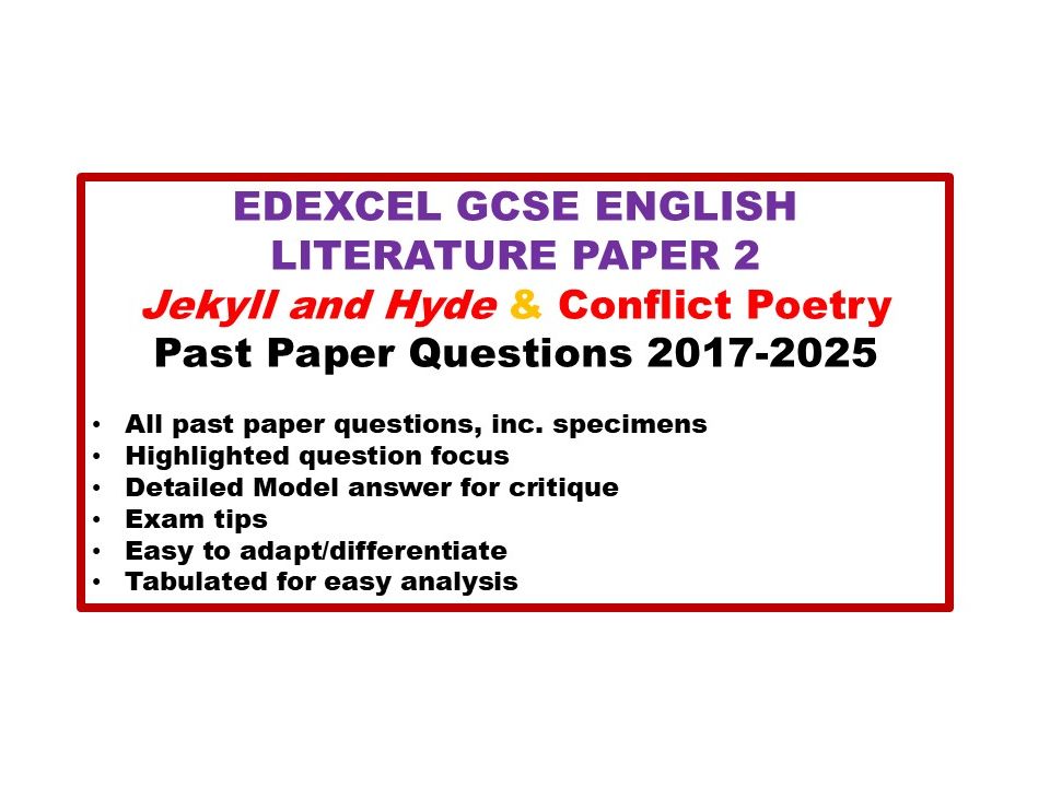 Edexcel Lit Paper 2 Past Paper Qs 2017-2025