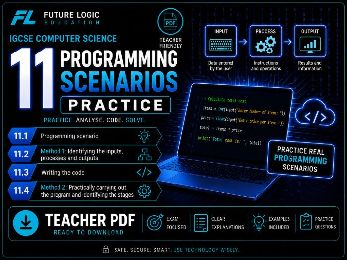IGCSE CS (0478) Programming Scenarios Practice Pack
