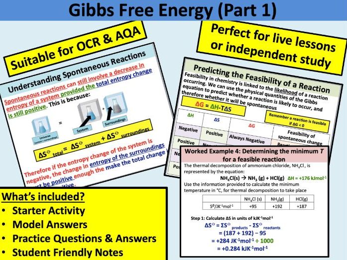 Gibbs Free Energy (Part 1)