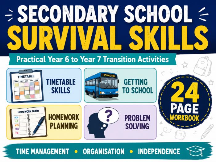 Year 6 to Year 7 Secondary School Transition Activities: Practical Skills Workbook