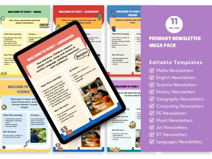 Languages Primary School Curriculum Overview Pack Y1-Y6 MFL