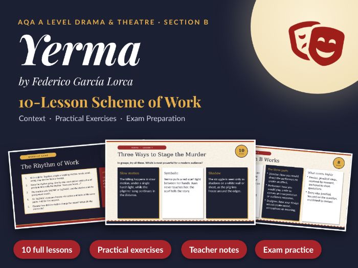 Yerma A Level Drama Scheme of Work AQA