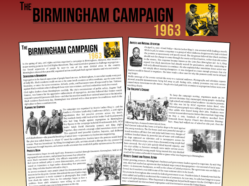 Birmingham Campaign 1963 | KS3 History