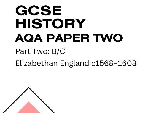 AQA GCSE History Elizabethan England Workbook | 1568–1603 | Paper 2 Exam Practice
