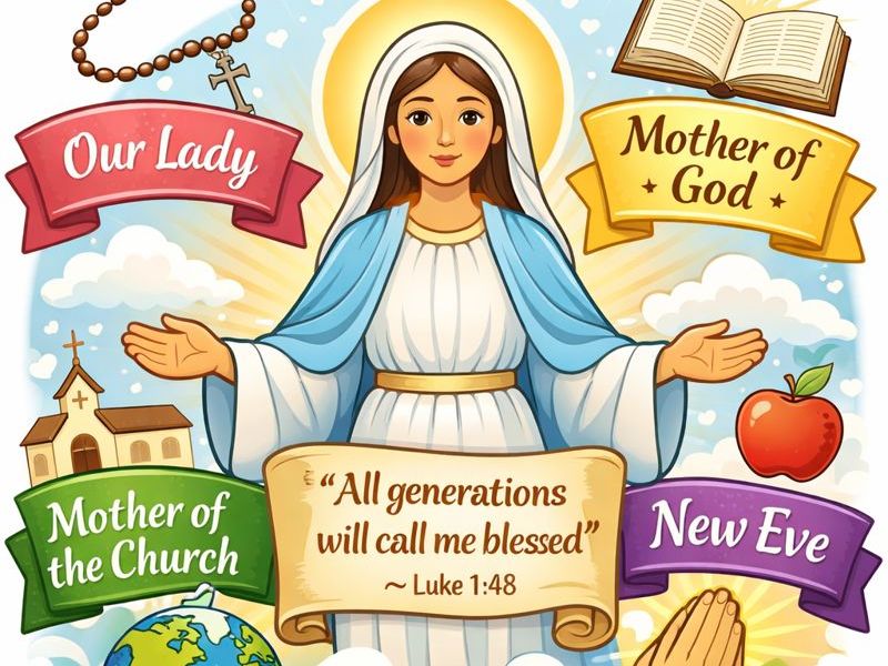 Y9: KS3 CATHOLIC RED: Prophecy and Promise - L9: How do Marian Titles fulfil Mary's Prophecy?