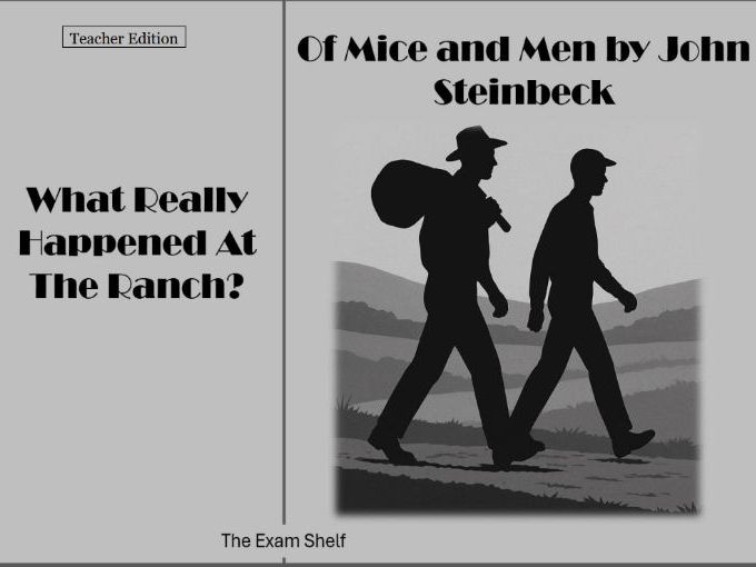 Of Mice and Men GCSE Study Guide – What Really Happened at the Ranch? (Teacher Edition)