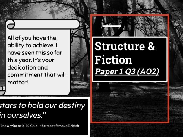 Structure & Fiction - AQA GCSE Language - Paper 1 Q3 (AO2)