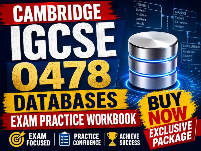 Cambridge IGCSE 0478 Databases Exam Practice Workbook