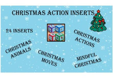 Christmas Foam Dice Inserts – Movement, Action & Mindfulness Activities