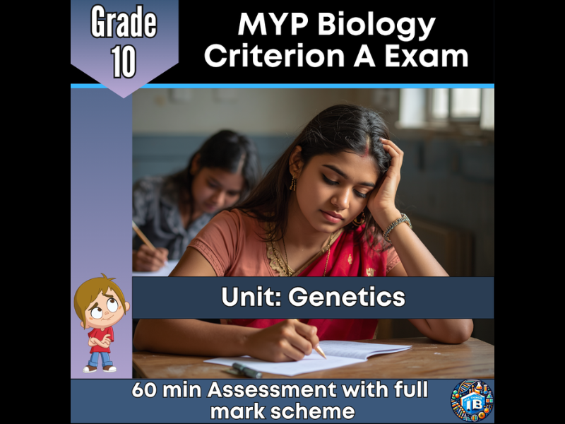 MYP Grade 10 Biology: Criterion A Exam - Genetics - 2026