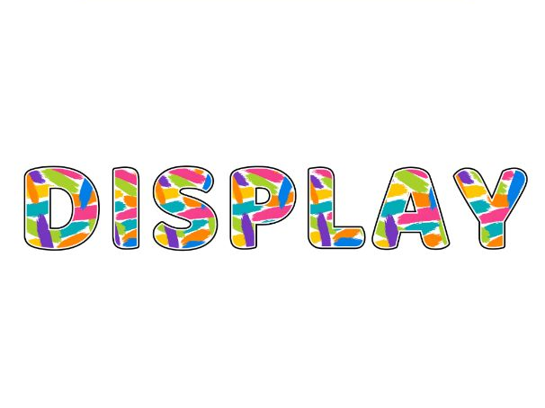 Painted Bands Display Lettering Pack - Uppercase A-Z