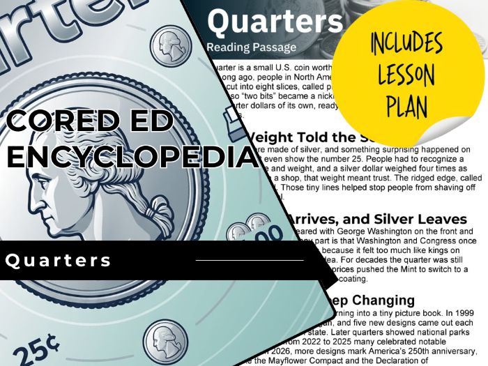Quarters Reading Comprehension Passage - Cored Ed Encyclopedia