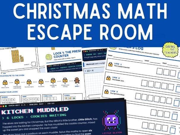 Christmas Maths Escape Room Year 2 Year 3