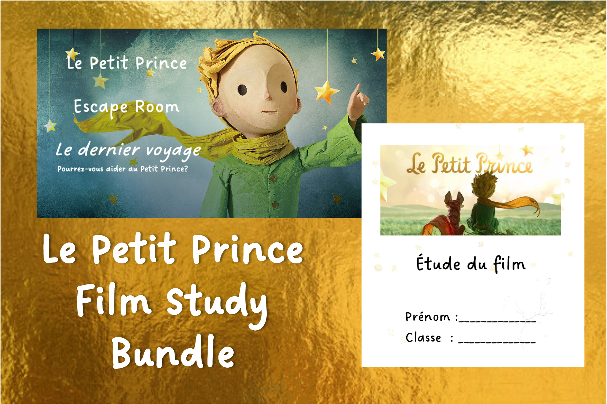 Le Petit Prince Film Activity Booklet & Escape Room Activity